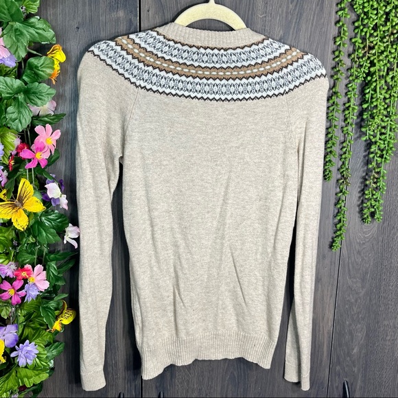 '🌼3/$30🌼Merona Fair Isle Button Down Lightweight Cardigan Size XS - Picture 8 of 13